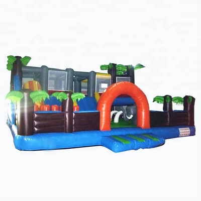 Spelen Tress Bouncy Castle Amusement Park van geteerd zeildoek de Opblaasbare Combo