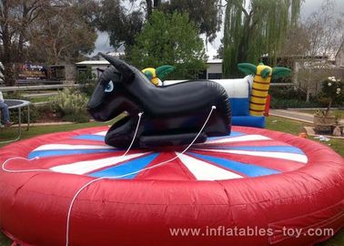 Stier van de de Spelen Reuze Mechanische Rodeo van Pretpark de Opblaasbare Sporten met Opblaasbare Matras
