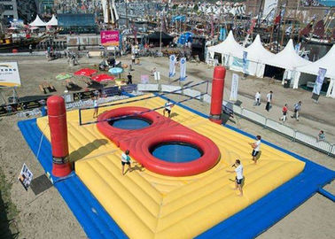 Hof van het strand het Opblaasbare Volleyball voor Huur/het Springende Gebied van het Trampoline Opblaasbare Volleyball