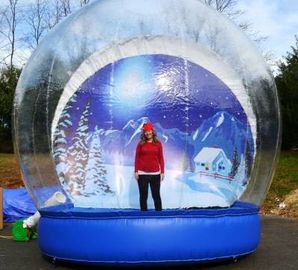 Openlucht Transparante Mooie Reus die Inflatables-de Goedkeuring van Ce van de Sneeuwbol adverteren