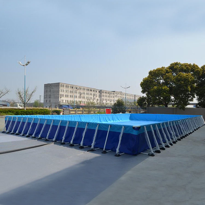 0,9 mm zeildoek metalen frame mobiel zwembad bovengronds opblaasbare zwembaden buitenshuis