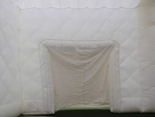 0.55mm PVC Opblaasbare Tent Kubus Voor Grote Evenementen Witte Kleur