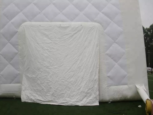 0.55mm PVC Opblaasbare Tent Kubus Voor Grote Evenementen Witte Kleur