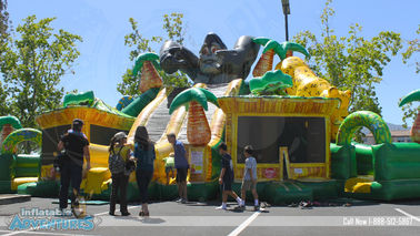 Het reuzekasteel van Bouncy van de Opblaasbare Combo Kinderen van King Kong met Dia