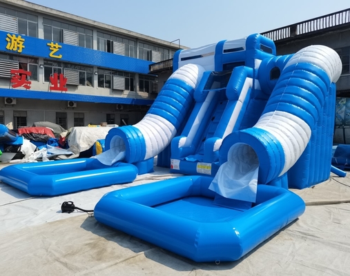 Jumper Combo Castle Pool Inflatable-het Water glijdt Grote Opblaasbare Dubbele Dia Digitale Druk