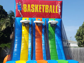 0,55 pvc-Reuze Opblaasbare het Basketbalhoepel van Geteerd zeildoek Opblaasbare Interactieve Spelen