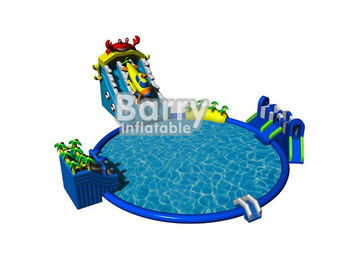 Het blauwe materiaal van het seaworldpretpark met groot zwembad voor commerciële gebeurtenis