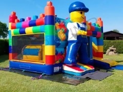 Vermaakpark Bounce House Games Block Party Opblaasbare Combo
