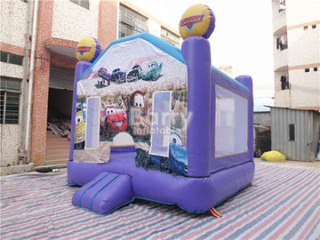 De openlucht van de het Kasteel Professionele Veiligheid van Auto's Opblaasbare Bouncy Partij van het de Spronghuis Purpere