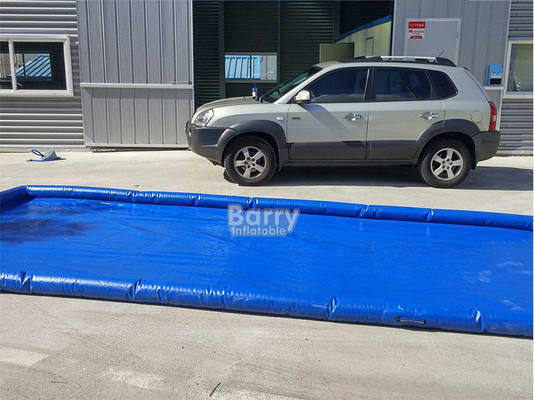 Commerciële aangepaste waterverzamelaar Containment Mat PVC draagbare opblaasbare wasmatten