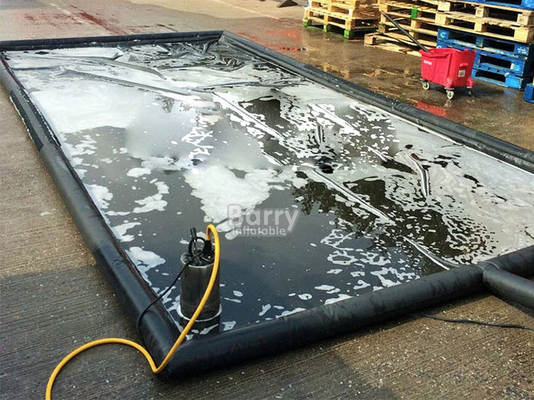 Auto watercontainer mat gemakkelijk schoon pvc opblaasbare waskussens schoonmaak mat voor auto