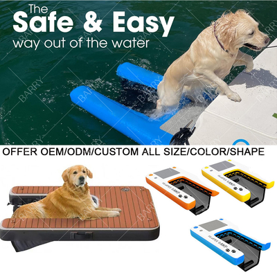 Opblaasbare hondenwater zwevende klimramp opblaasbare ladder plank voor dock boot zwembad