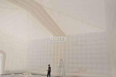 Witte 15x15M Opblaasbare Tent, de Naar maat gemaakte Geleide Opblaasbare Kubus van de Partijtent voor Gebeurtenis