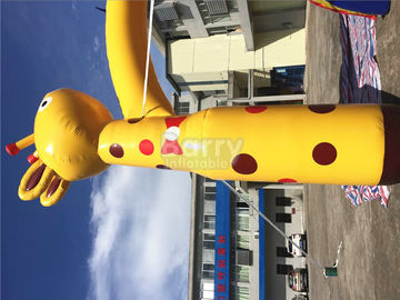Gele Giraf Opblaasbare Boog voor Gebeurtenis met Embleemdruk SCT EN71