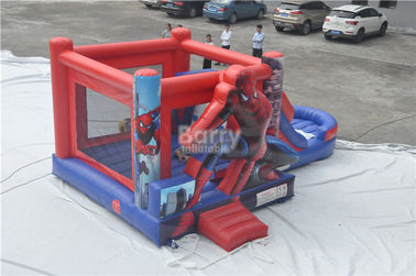 Het Kasteel van Spidermanbouncy, Ronde Opblaasbare Uitsmijter Combo met Dia