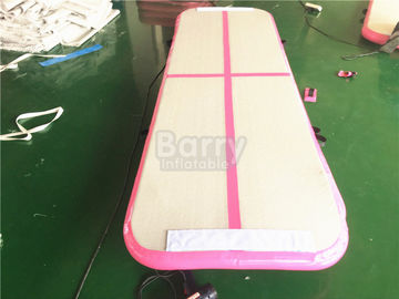 OEM &amp; ODM 3m of 6m Lange Roze Opblaasbaar tuimelen de Vloer van de Spoorlucht Pro voor Gymnastiek