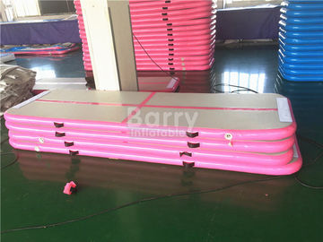 OEM &amp; ODM 3m of 6m Lange Roze Opblaasbaar tuimelen de Vloer van de Spoorlucht Pro voor Gymnastiek