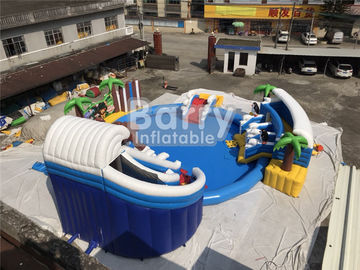 Opblaasbaar het Waterpark van douanepvc Aquapark met Pool en Dia voor Kinderen