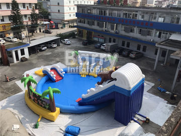 Opblaasbaar het Waterpark van douanepvc Aquapark met Pool en Dia voor Kinderen