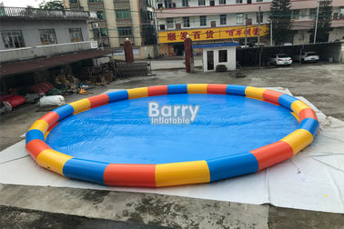 De Fabriekscirkel 15m van China Diameter Opblaasbaar Zwembad voor Waterbalspel met 0.6mm pvc