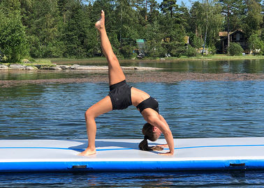 Fitness Mat van de het Water Drijvende Yoga van Aqua van de Watersport de Opblaasbare in Pool of Meer