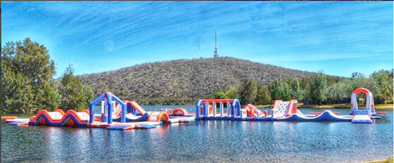 Het Parkspelen van het meer Opblaasbare Water/Opblaasbare Water Drijvende Speelplaats