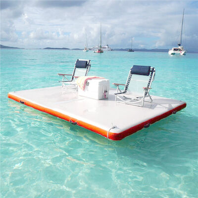 Het Eiland van pvc Opblaasbare het Drijven Yoga Mat Inflatable Swim Platform Raft
