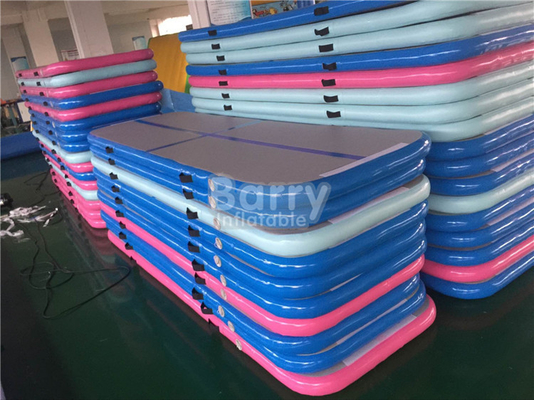 Blauwgroene Roze Kleur 3X1m Opblaasbare Gymnastiekmatten EN14960