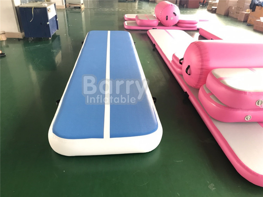 10m 6m 12m 3m Luchtdicht Opblaasbaar Luchtspoor voor Gymnastiek Roze en Blauwe Kleur