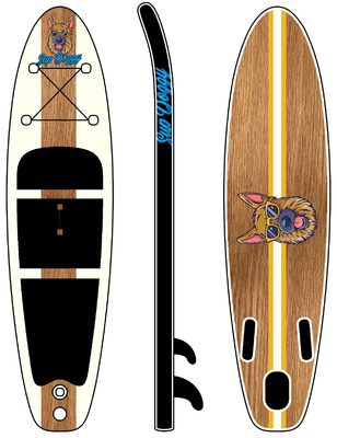 Populaire Houten Sup van de Stijl Zachte Hoogste Surfplank Opblaasbare Peddelraad 315*83*15cm