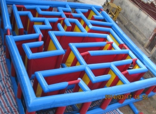 Interactief Spel Opblaasbaar Maze With Full Digital Printing