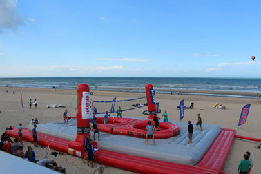De reusachtige Opblaasbare Slag van het Strandspeelgoed - omhoog Volleyballhof met Embleemdruk