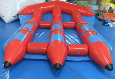 Grappig Rood Opblaasbaar Waterspeelgoed, pvc InflatableFlyfish voor het Spel van de Watersport