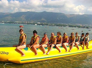 Reuzewater Opblaasbare Stuk speelgoed Boot, Duurzame Opblaasbare Banaanboot voor Volwassene