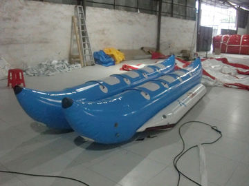 Blauw Opblaasbaar Stuk speelgoed Boot van de Boot/6 de Opblaasbare het Watersporten van Persoonspvc Banaan
