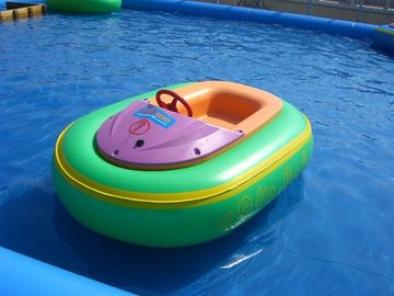 Mini 0.9mm van het het Zwembadspeelgoed van pvc Opblaasbare Gemotoriseerde de Bumperboot