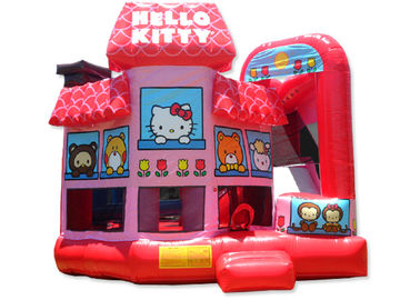 Multi - van het de Spronghuis van Functie de Commerciële Hello Kitty Opblaasbare Huren van Combo