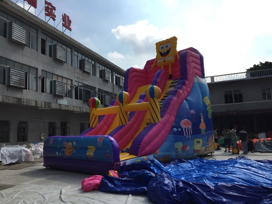 1000D Plato Commercial Inflatable Slide Jumping-de Spronghuis van de Kasteellucht