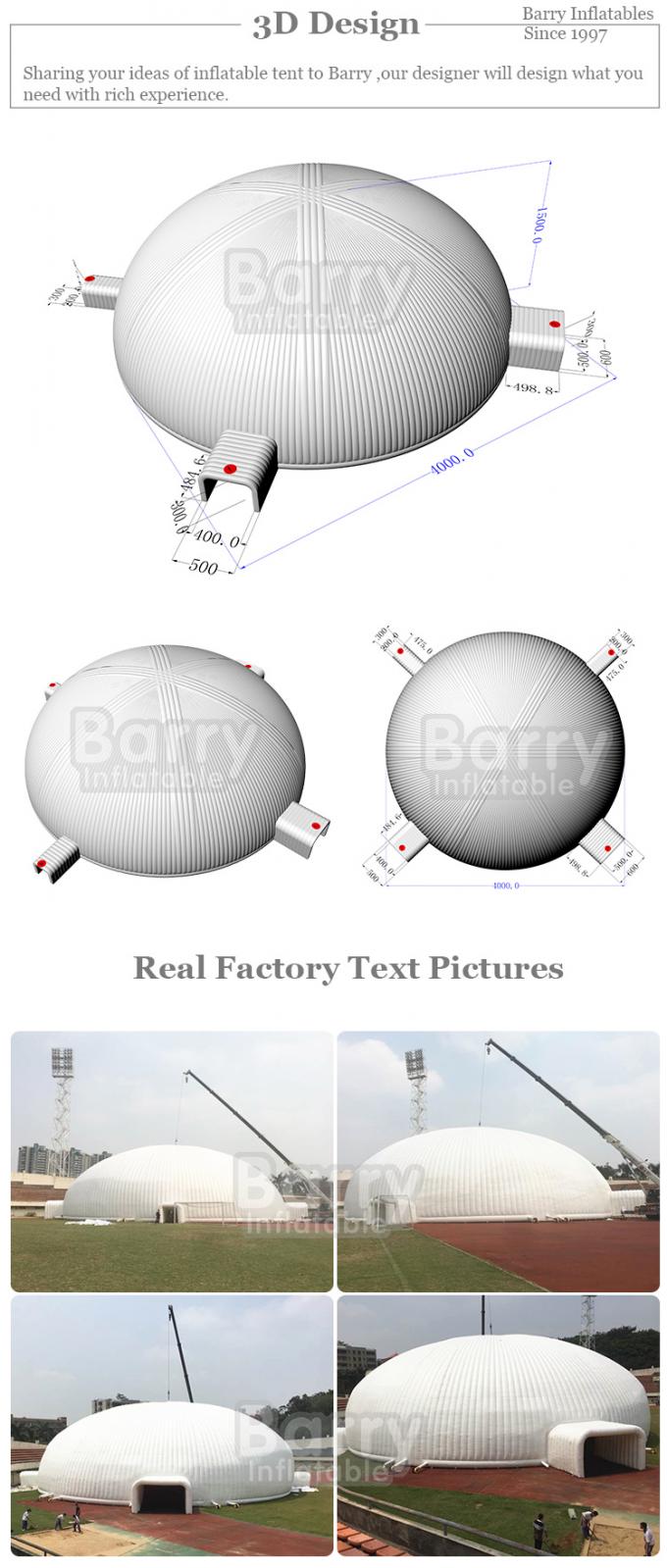 De grote Openlucht van de de Dekkings Opblaasbare Tent van het Gebeurtenisstadium Dubbele Drievoudige Flexibele Steek 0
