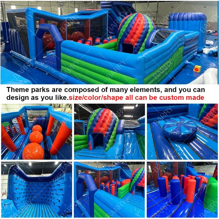 Grappig gekke rit amusementspark games dier Bg uitsmijter hindernisbaan glijbaan opblaasbaar pretpark 3