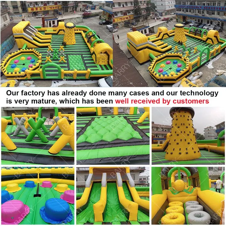 Custom World'S Biggest Kids Indoor Bounce House Theme Park Opblaasbare speeltuin 3