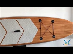 Bamboo Inflatable Stand Up Paddle Board 335cm Epoxy Resin