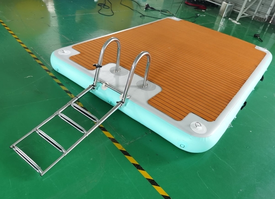 Aangepaste opblaasbare pool float matras Dock Drop Stitch