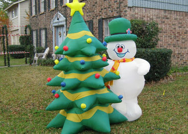 Van de Producten Opblaasbare Kerstmis van pvc de Opblaasbare Adverterende Sneeuwman/de Bomen