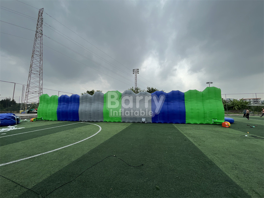 Buiten carnaval reusachtige hindernisbaan springen rond 5k Bouncy Castle Run voor commercieel gebruik