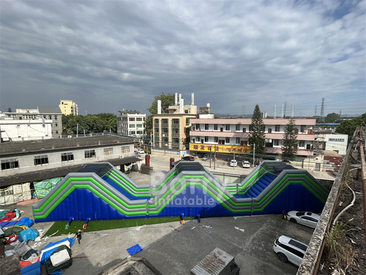 Aanpasbaar PVC 41x5.5x6m De Bollen Opblaasbare 5k Evenementen Competitieve Spel Voor Volwassenen