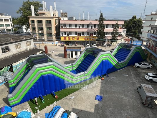 Aanpasbaar PVC 41x5.5x6m De Bollen Opblaasbare 5k Evenementen Competitieve Spel Voor Volwassenen