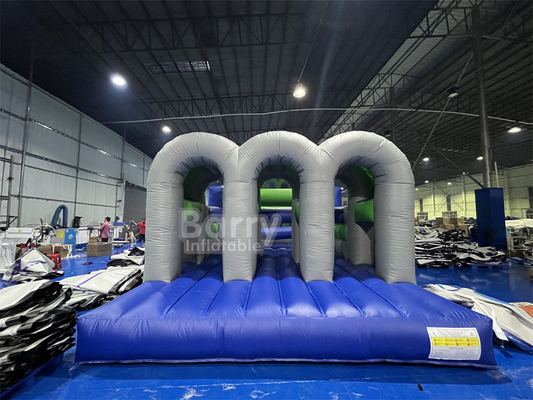 Volwassenen Sport Spelen Op maat gemaakt Logo Opblaasbare Obstakelbaan Combo Opblaasbare 5k Met Duurzaam PVC Beschikbaar OEM / ODM