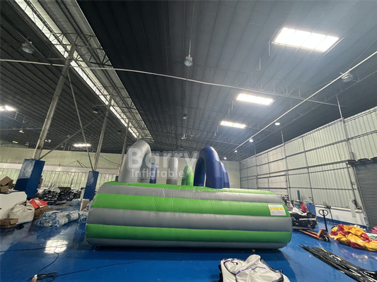 Commerciële opblaasbare obstakelbaan Tunnel Game voor opblaasbare 5k race