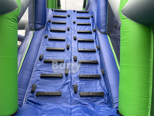Sport Spel gek springkussen spring toren vrijval opblaasbare spring airbag met platform voor opblaasbare 5K obstakel